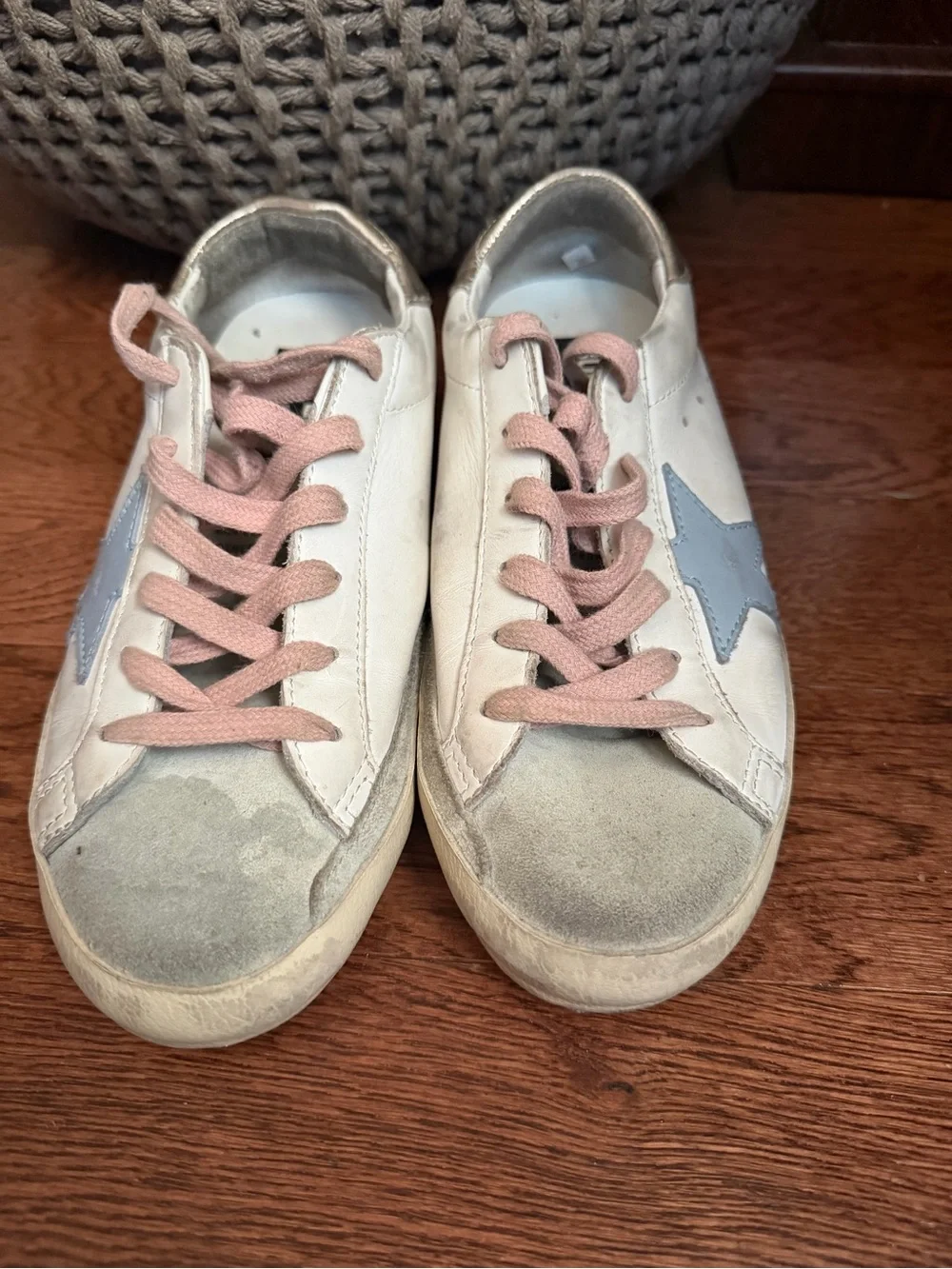 Golden Goose Super Star Sneaker in White, Ice & Platinum